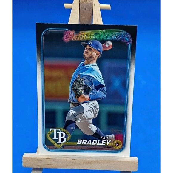 2024 Topps Series 2 - TOPPS FUTURE STARS Taj Bradley #589 - Picture 3 of 5